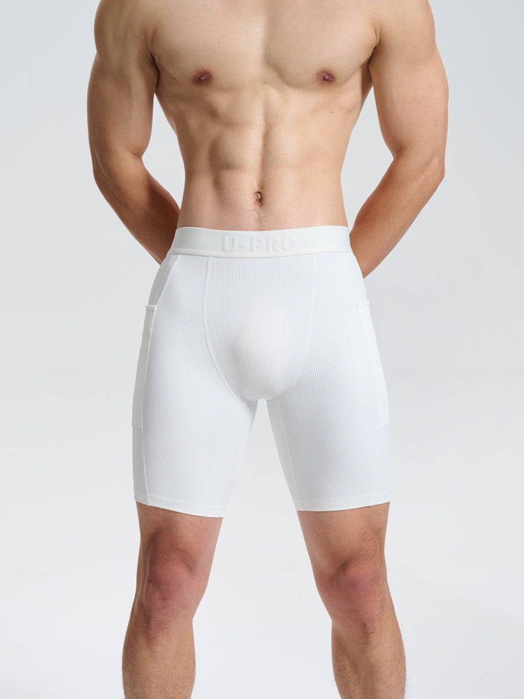 High elastic tight sports boxer shorts UPRO-040