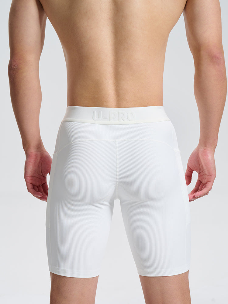High elastic tight sports boxer shorts UPRO-040