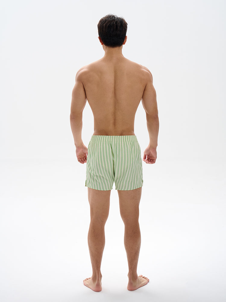 Striped Pajama Shorts UPRO-042 (Blue/Green)