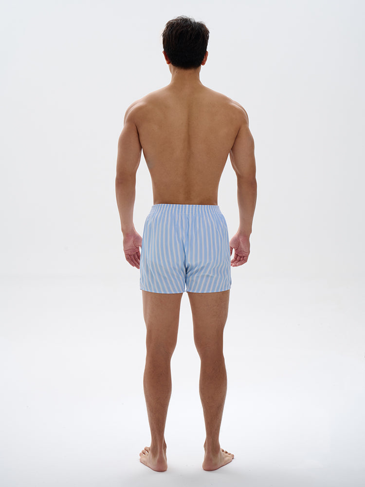 Striped Pajama Shorts UPRO-042 (Blue/Green)