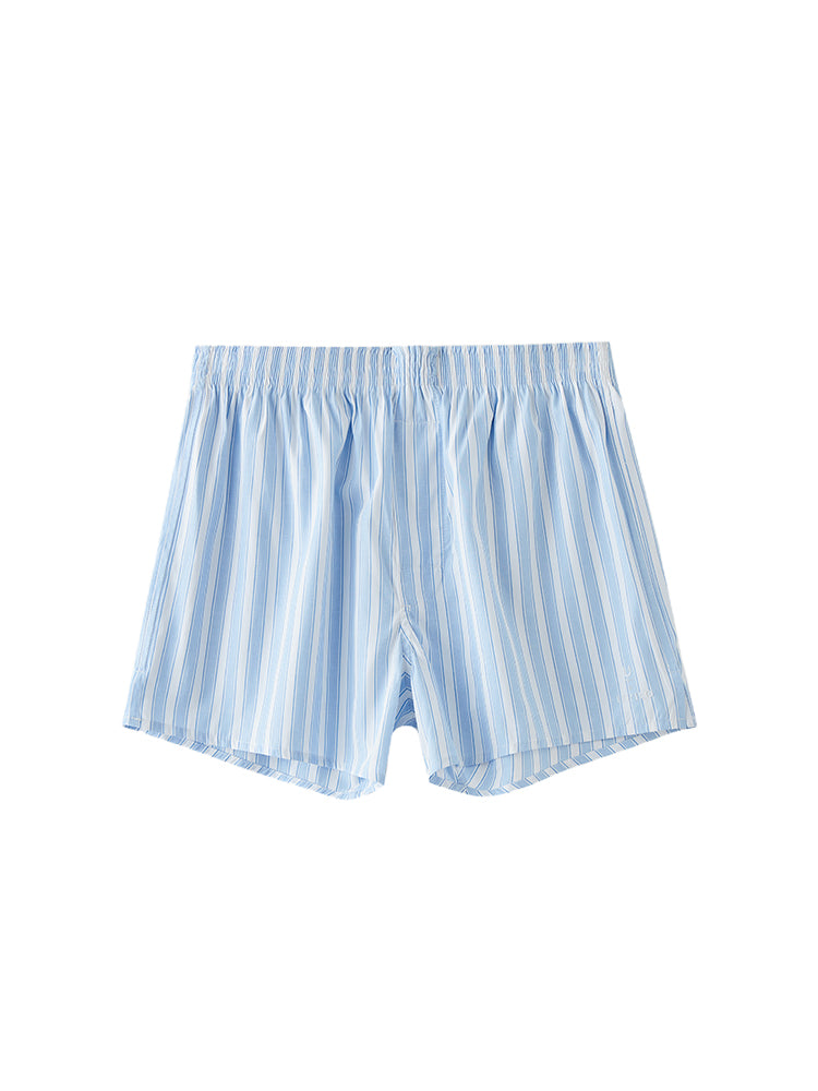 Striped Pajama Shorts UPRO-042 (Blue/Green)