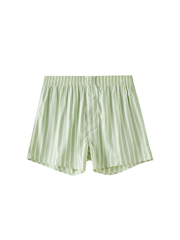 Striped Pajama Shorts UPRO-042 (Blue/Green)
