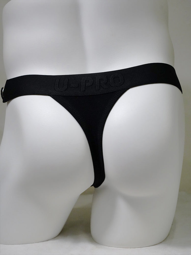 Metal buckle Thong UPRO-047 (Blcak/white)