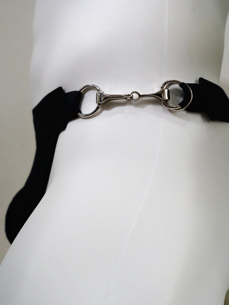 Metal buckle Thong UPRO-047 (Blcak/white)