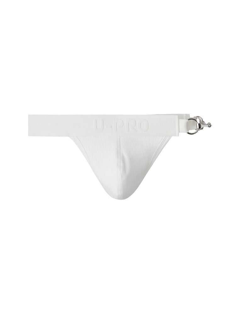 Metal buckle Thong UPRO-047 (Blcak/white)