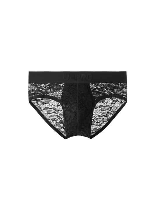 Lace Mesh Briefs UPRO-058 (Black)