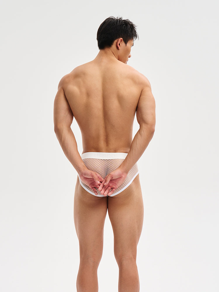 Papery lace Briefs UPRO-072 (Black/White)