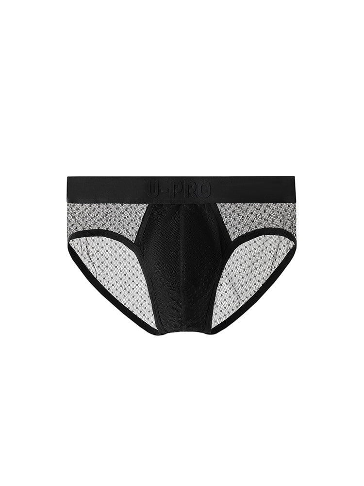Papery lace Briefs UPRO-072 (Black/White)