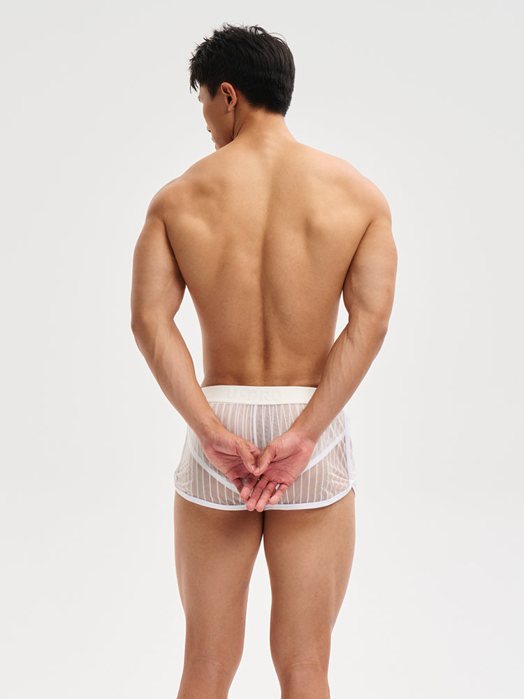 Transparent stripe Trunks UPRO-074 (Black/White)