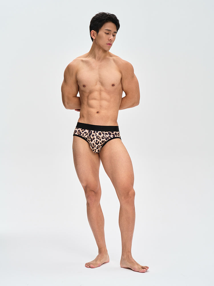 Leopard Print Briefs UPRO-090(High-elastic)