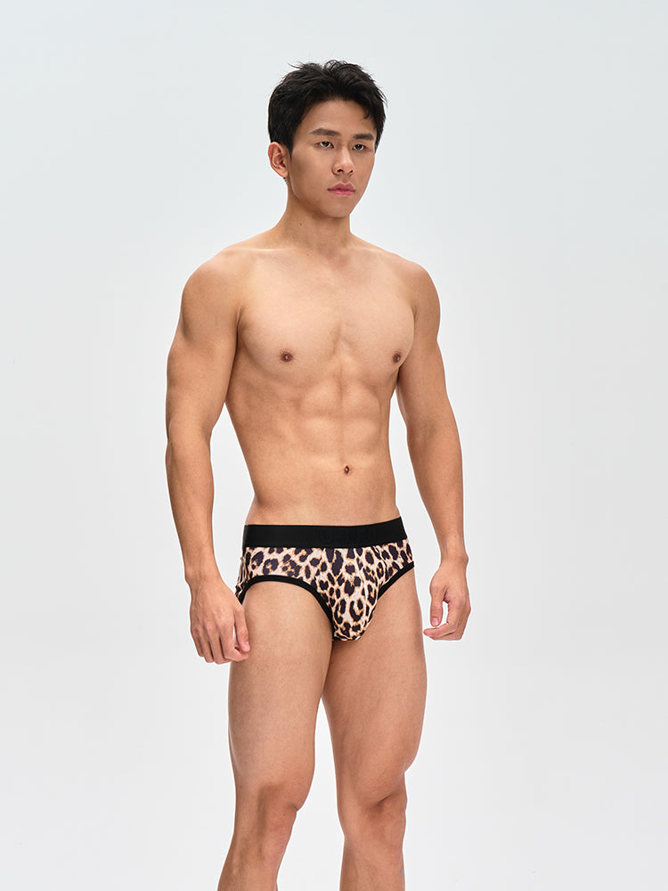 Leopard Print Briefs UPRO-090(High-elastic)