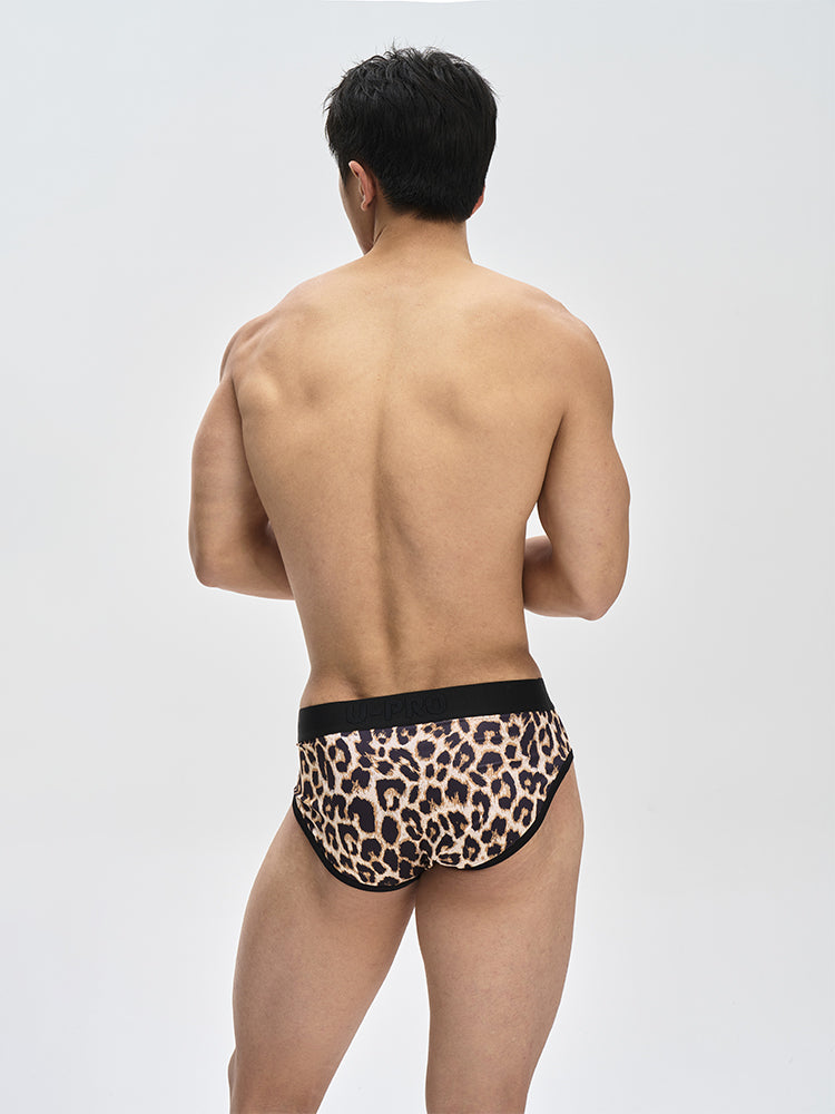 Leopard Print Briefs UPRO-090(High-elastic)