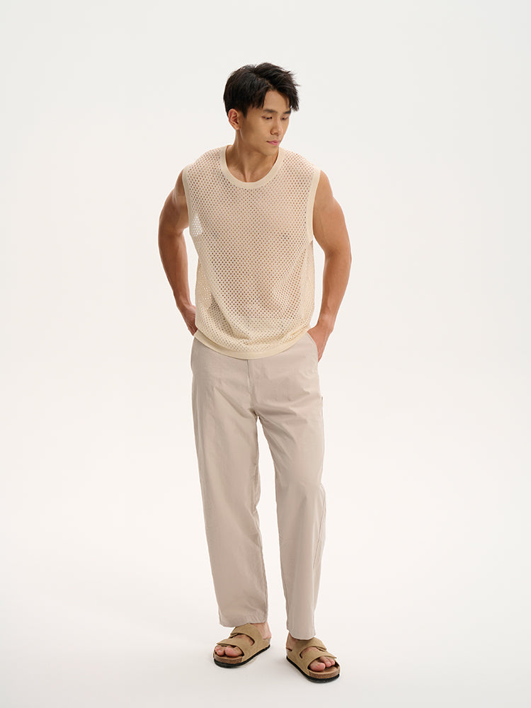 Breathable Mesh Tank UPRO-1015 (White/Apricot )