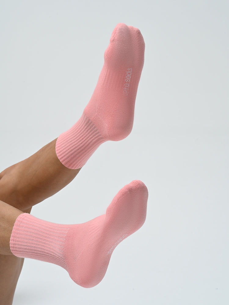 Pink towel bottom sports socks UPRO-2002