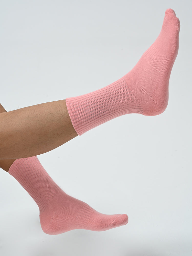 Pink towel bottom sports socks UPRO-2002