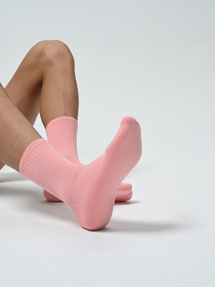 Pink towel bottom sports socks UPRO-2002