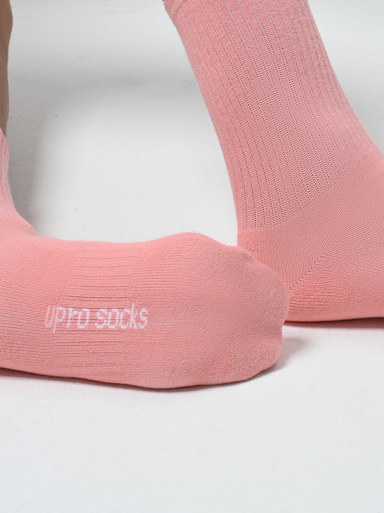 Pink towel bottom sports socks UPRO-2002