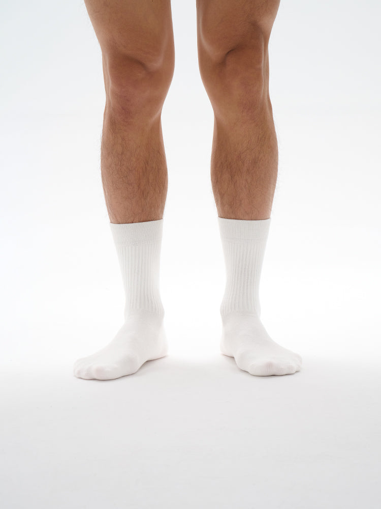 Plan X white sports socks UPRO-2005