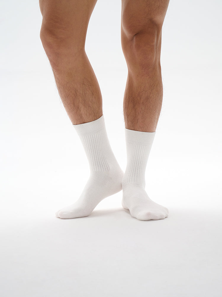 Plan X white sports socks UPRO-2005