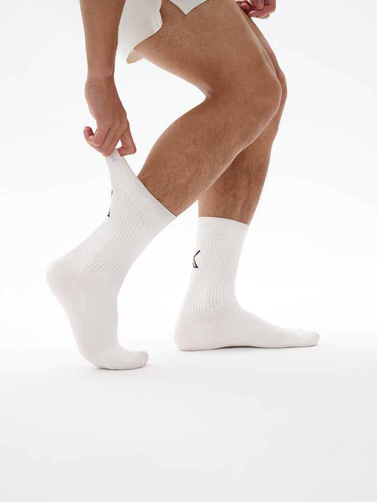 Plan X white sports socks UPRO-2005
