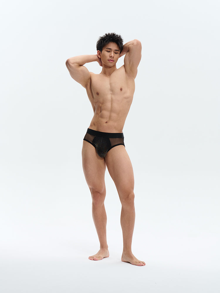 Metal mesh Briefs UPRO-AAS10002(Black)