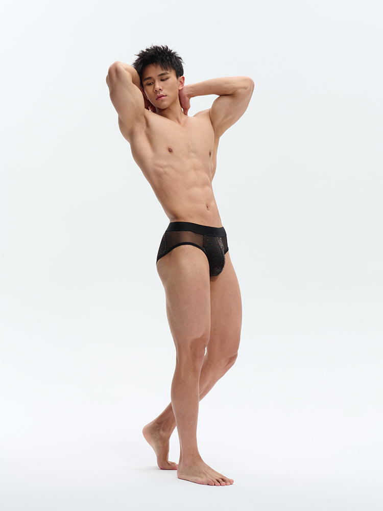 Metal mesh Briefs UPRO-AAS10002(Black)