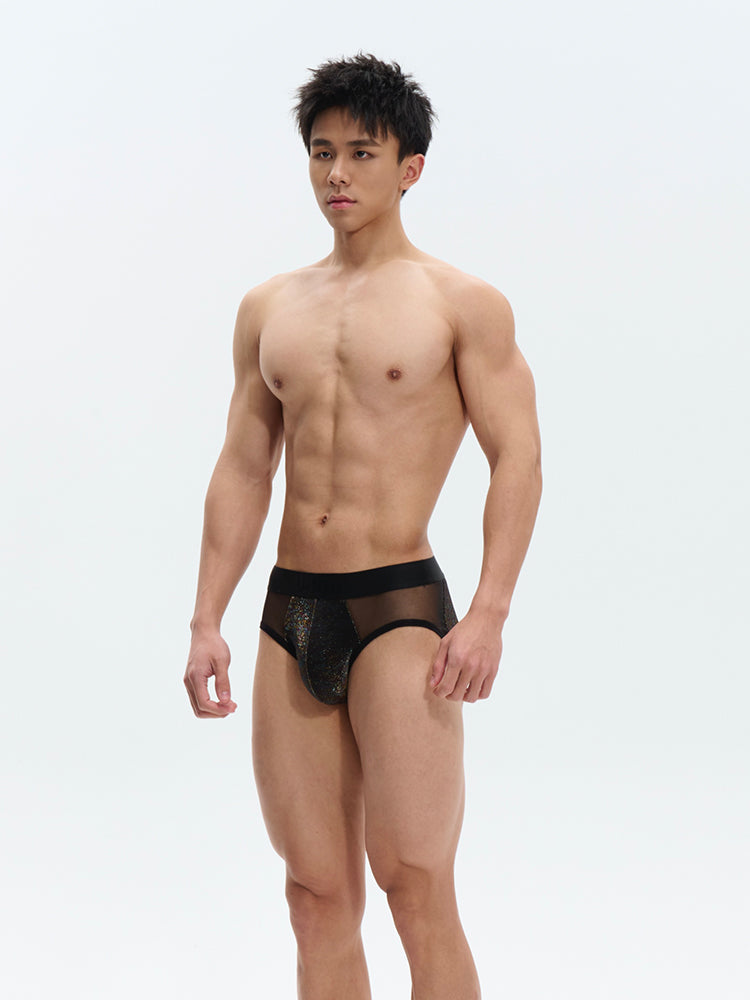 Metal mesh Briefs UPRO-AAS10002(Black)