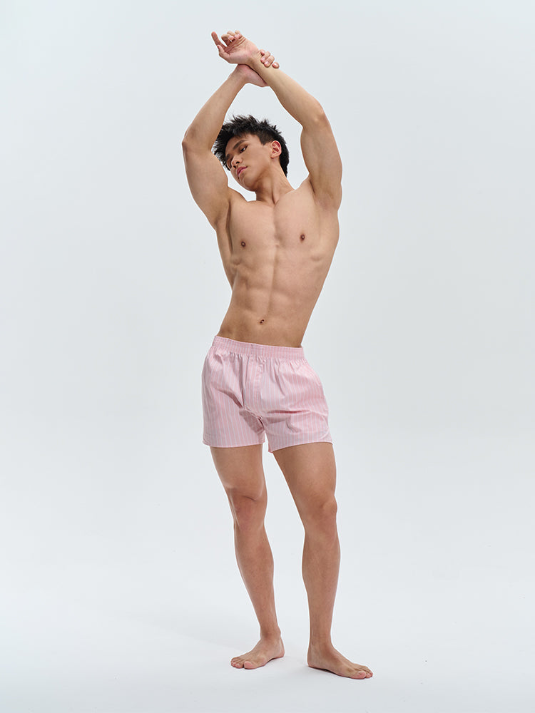 Striped Pajama Shorts UPRO-AAS24015(Blue/Pink)