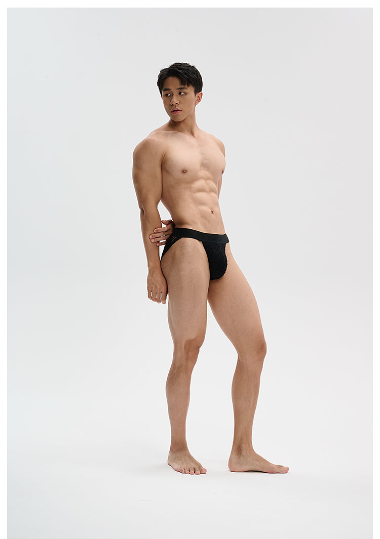 Men's High Cut Lace Briefs UPRO-10051