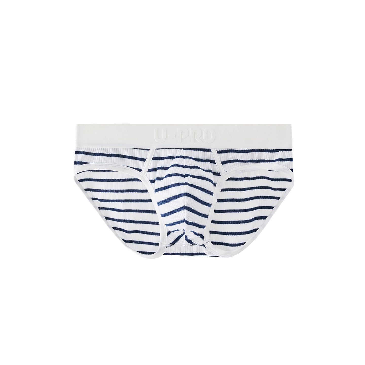 Men's blue striped triangle briefs UPRO-AAS10070