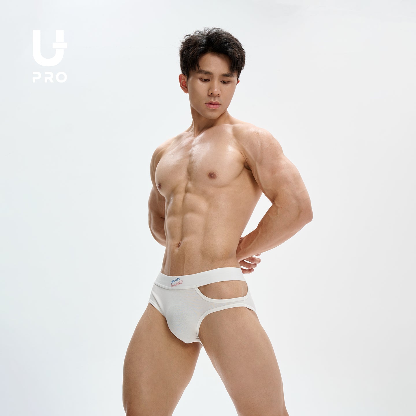Men's Embroidery Open Hole BriefsUPRO-10094