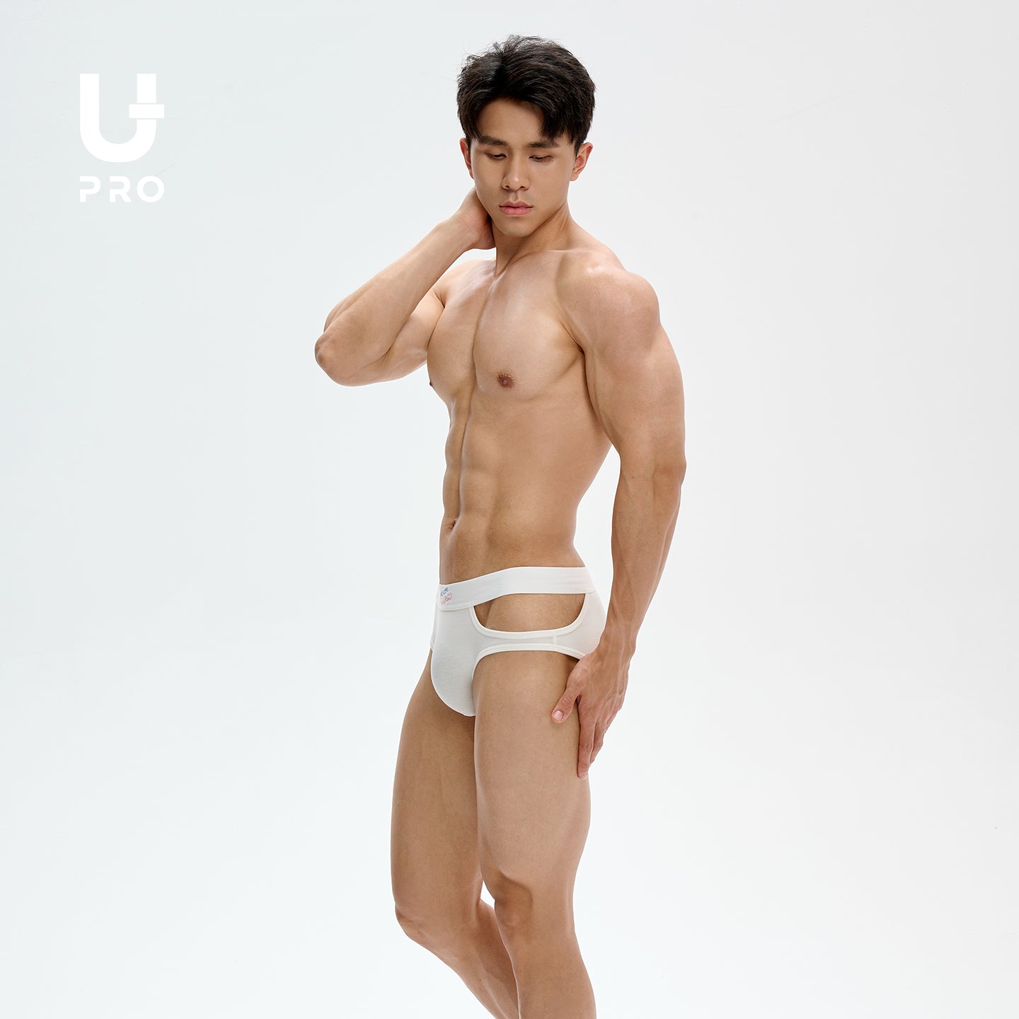 Men's Embroidery Open Hole BriefsUPRO-10094