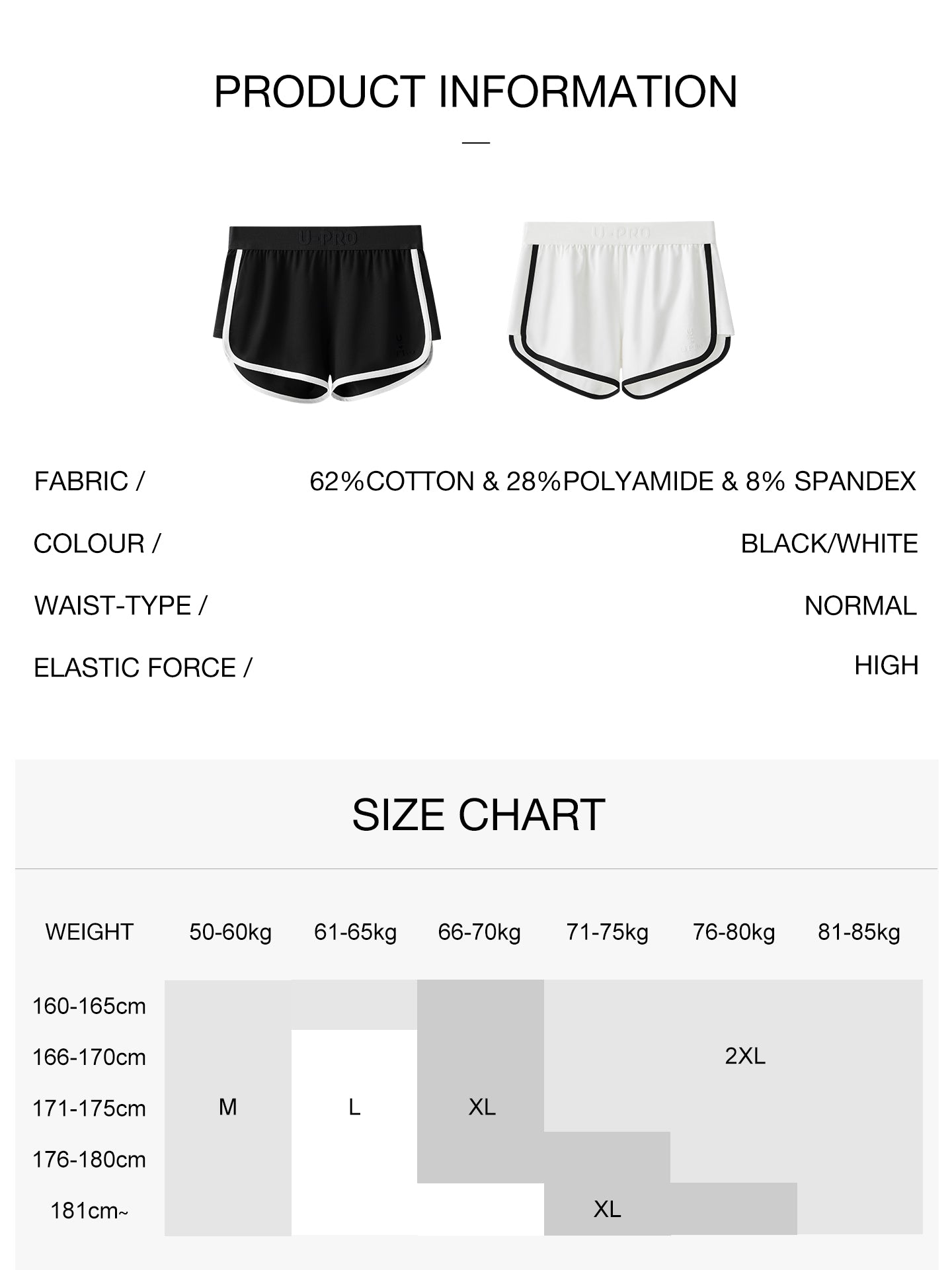 Men's Three Inch Casual Sports ShortsUPRO-11086