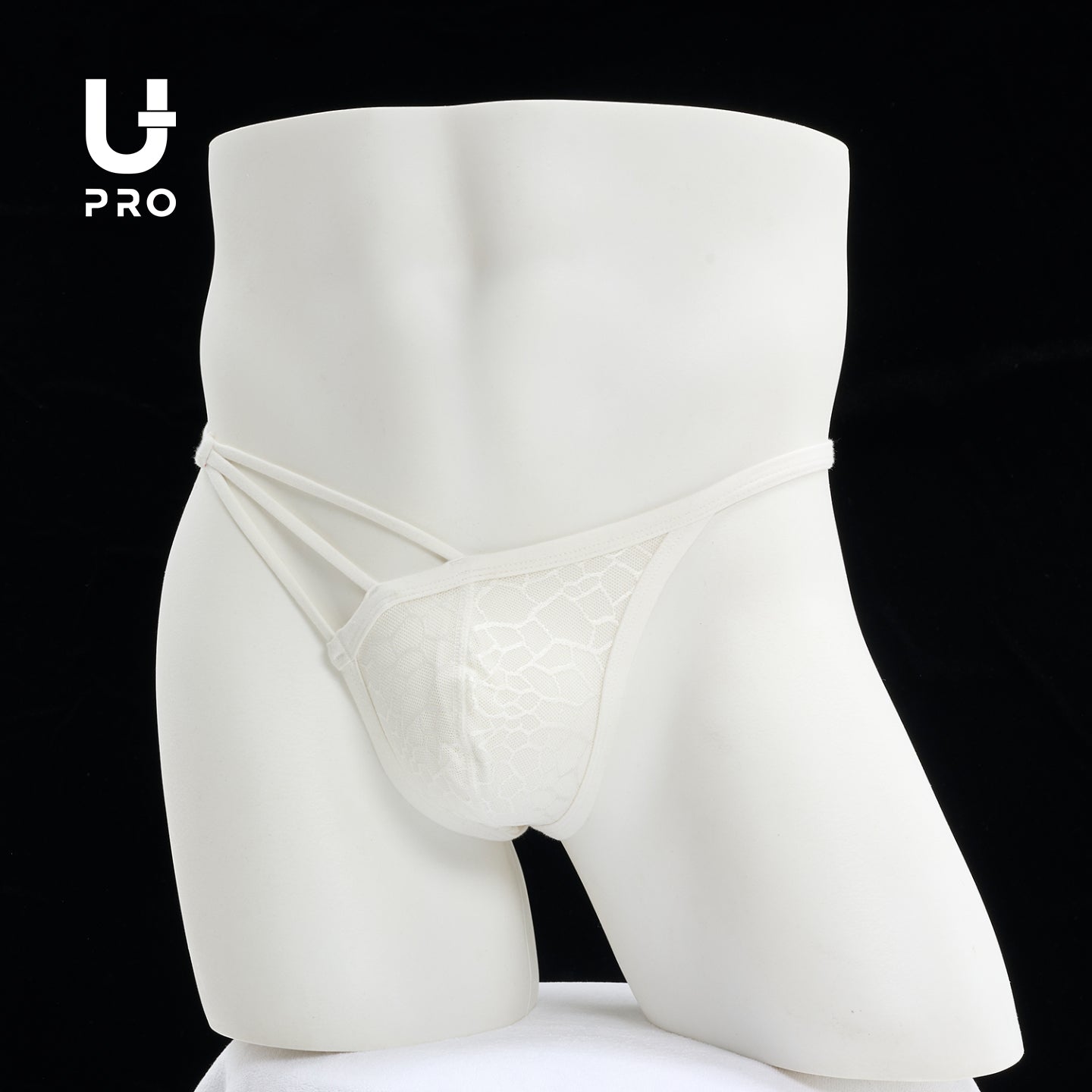 Men's asymmetric lace bikini brief UPRO-AAS13068