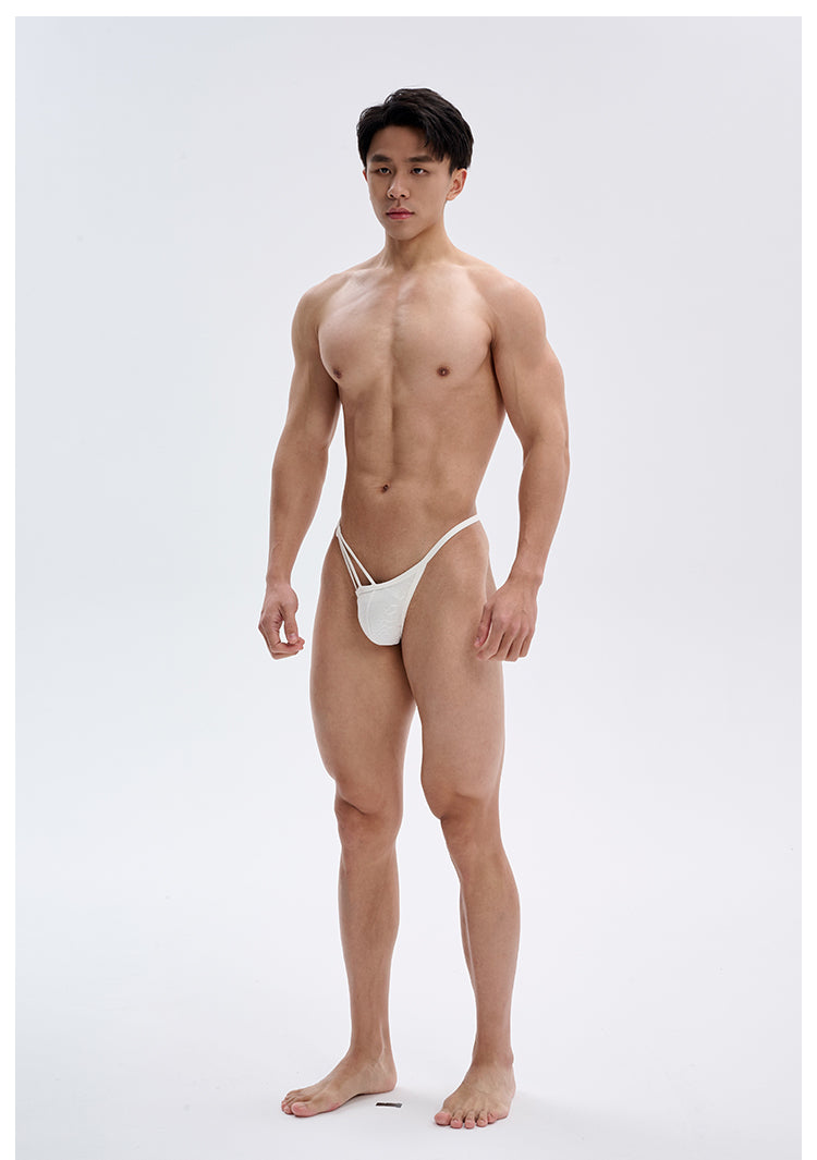 Men's asymmetric lace bikini brief UPRO-AAS13068