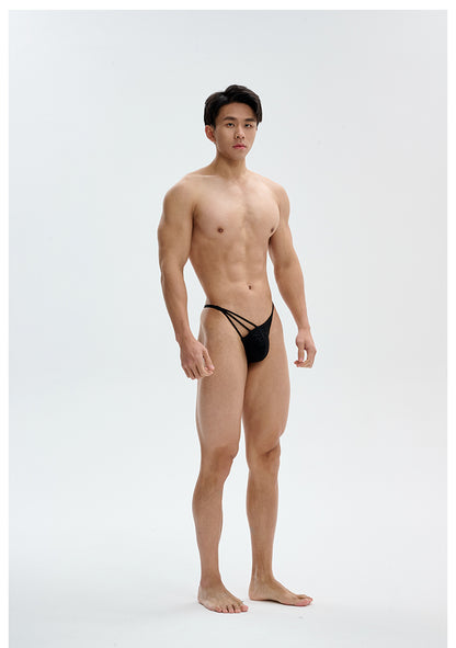 Men's asymmetric lace bikini brief UPRO-AAS13068