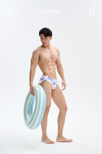 Love in Midsummer Shell Triangle Swim TrunksAAS-18071