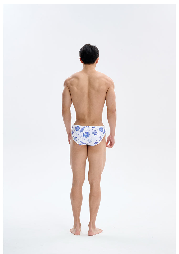 Love in Midsummer Shell Triangle Swim TrunksAAS-18071