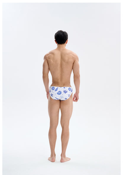 Love in Midsummer Shell Triangle Swim TrunksAAS-18071