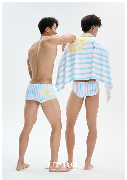Love in Midsummer Triangle Pink Swim Trunks UPRO-AAS18074