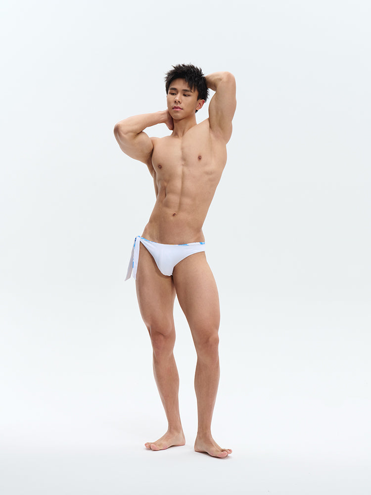 Plumeria Double-sided swimming trunks UPRO-AAS18007(Swim Series)